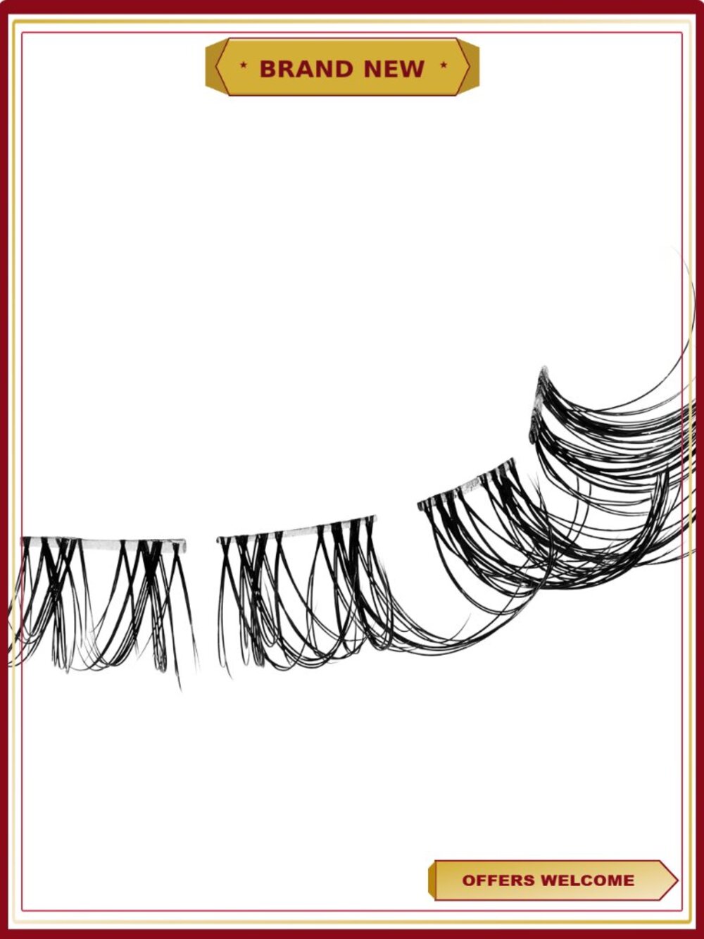 Clear Band Lash Extension Kit, 36 Clusters, Natural Look - Picture 5 of 8